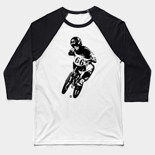 Keeping it low BMX jump Baseball T-Shirt